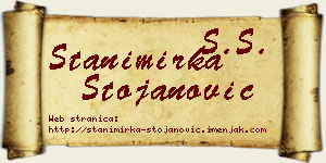 Stanimirka Stojanović vizit kartica